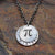 Pi to 35 Decimals Necklace - Silver
