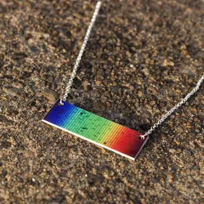 Solar Spectrum Bar Necklace